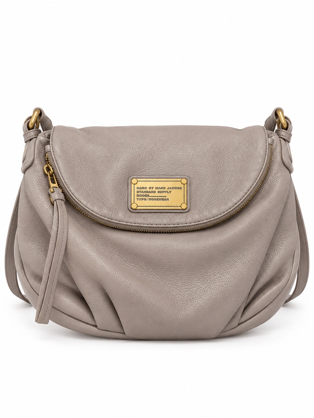 Marc by Marc Jacobs Gray Leather Crossbody Bag